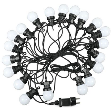 V-TAC VT-71020 Ampoule led guirlande lumineuse chaîne 0,5W 6000K connectable PIN 10M avec ampoule eu prise - sku 7440