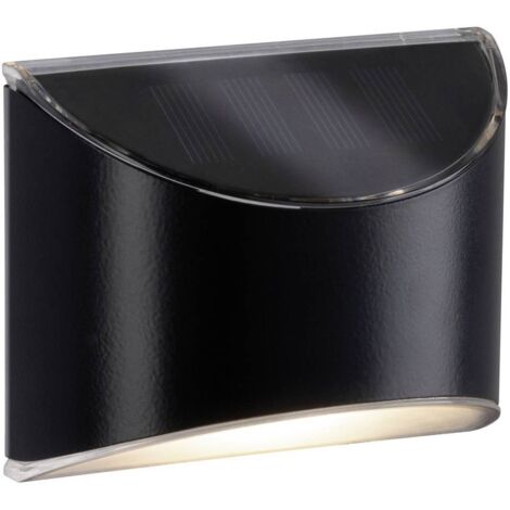 Paulmann Licht – Applique solaire 94233 – 0.05 W blanc chaud – LED intégrée – IP44 pour extérieur – Design anthracite élégant
