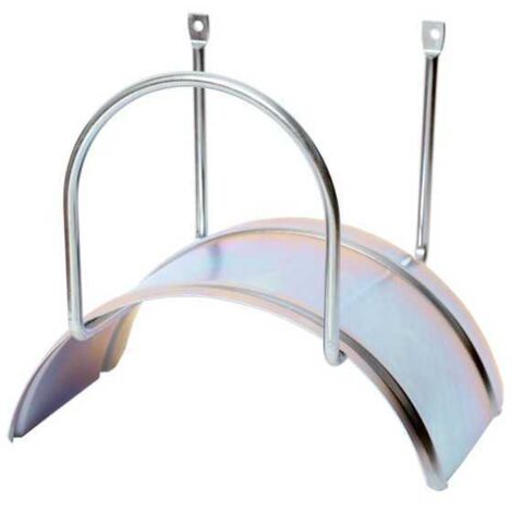 Support mural en acier galvanisé – Fixation murale avec chevilles – Compatible tuyaux gamme m 50 1/2 – Pour câbles et chaînes – Agrati