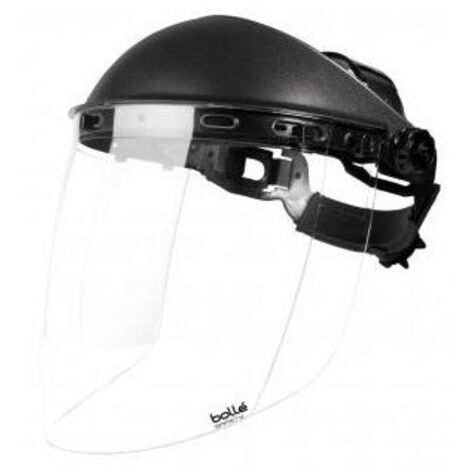 Bollé Safety – Écran facial incolore BOLLÉ SPHERPI – Protection 180° – Résistance aux impacts – Conformité EN166 – Serre-tête réglable