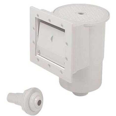Skimmer 15 cm avec buse de refoulement – Compatible piscines hors sol – Retire débris de surface – Installation rapide et simple – Piscineo