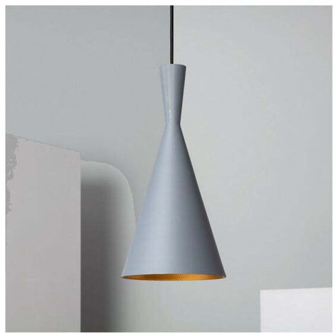 Ledkia – Suspension aluminium réglable Lennon noir – Douille E27 – Câble 1200 mm – Finition métal contemporaine – Dimensions 1620 mm x Ø185 mm