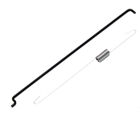 Wiltec – Ressort de régulateur de vitesse avec tringle – Pièce détachée moteur thermique – Compatible moteur essence OHV 6,5 CV – Type 168/196 ccm