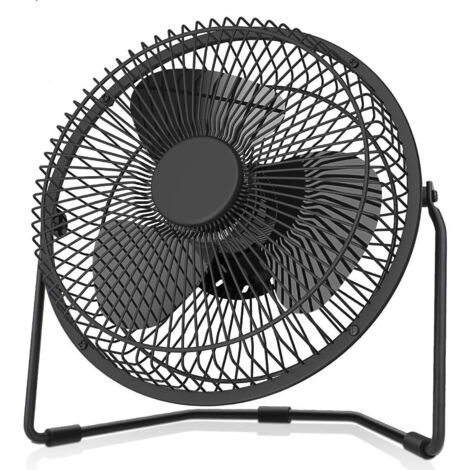 Serbia – Ventilateur de bureau USB 8 pouces – Batterie 5000 mAh – Autonomie 16h – Moteur sans balais – Niveau sonore < 40 dB – 4 vitesses