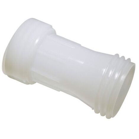 Rallonge droite cuve 1000L – Sortie 60mm – Plastique blanc – Joint silicone – Pour cuves IBC – Usage en milieu industriel
