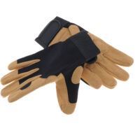 Jardiaffaires – Gants de travail pour bucheronnage et jardinage – Taille 10 – Renfort mousse paume – Dos en polyester extensible – Fermeture élastique
