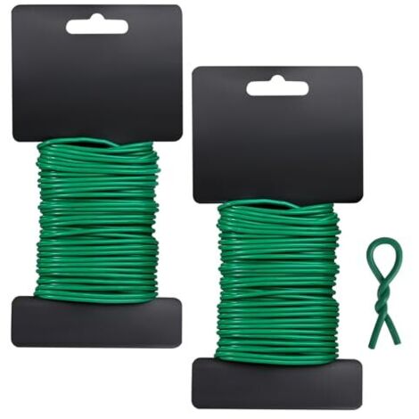Liens torsadés pour plantes grimpantes - 2,5 mm - 10 m - Souple et réutilisable - Pour plantes grimpantes, plantes d'intérieur et d'extérieur (1/5)