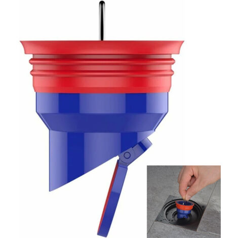 Longziming – Clapet anti-refoulement pour sol de douche – Drainage rapide – Système autonettoyant – Dimensions 2.09x2.09 pouces – Compatible égouts 35-37mm - 09inch (1/5)