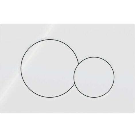 SNQ – Plaque de commande WC Geberit Sigma 01 – Finition blanche – Compatible réservoir UP320/UP720 – Dimensions 247x165mm