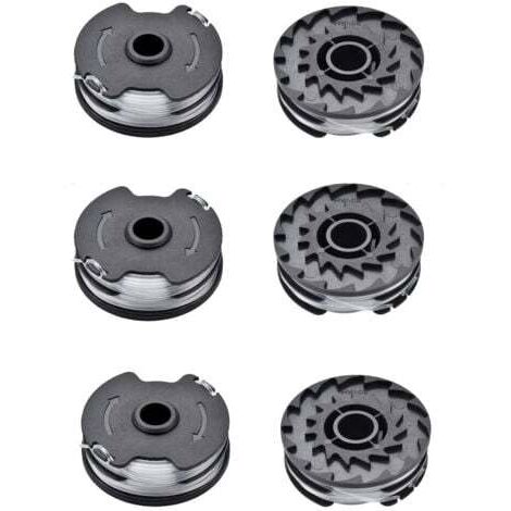 Bobine de fil pour Parkside PRTA 20-Li A1 / B2 / C3 Bobines de fil de rechange pour débroussailleuses sans fil LIDL Parkside PRTA 20-Li A1 / B2 / C3, PRT 300 A1, PRT 550 A1 / A3 (6 pièces)