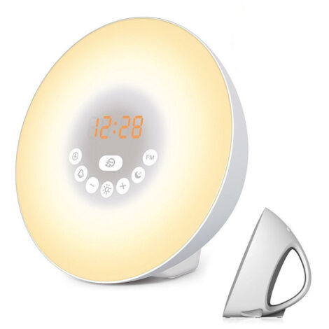 Wake Up Light hf3531/01 – Réveil avec lumière 200 lux, rouge 10,6 x 18,1 x 18,1 cm rouge [Classe énergétique F] (1/5)