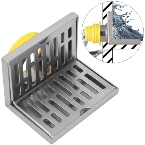 Drain de sol d'angle, Surfaces en forme de L, antirouille, résistant à la Corrosion, processus de conception, Drain de sol latéral pour tuyaux de 2.3 pouces (1/5)