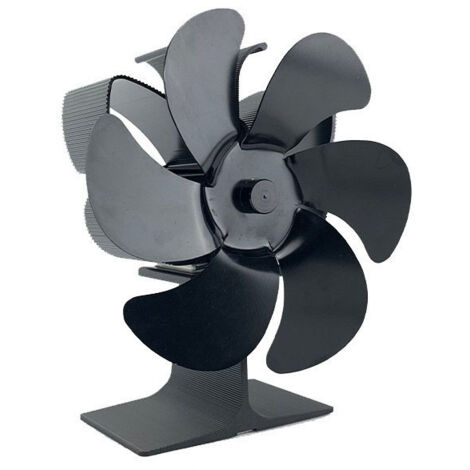 Ventilateur De Cheminée 6 feuilles Cheminée 6 feuillesVentilateur Thermodynamique Poêle Chauffant En Forme De Papillon - 15x11x19cm (1/5)