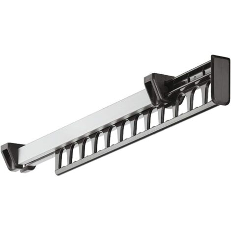 Rnemitery – Cintre coulissant pour garde-robe – Supporte 12 cintres – Longueur 315mm – Matériaux en oxyde d'aluminium et plastique ABS