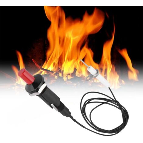 Allumage Piézo , Allumeur à Bouton Poussoir, Professionnel PP Plastique Allumeur Piezo d'étinc Avec 1 m Cable pour Foyer Au Gaz, Allumeur, Briquet Cuisine En Cér (1/5)