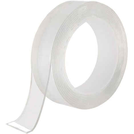 3M Ruban adhésif double face €‹Extra Fort - Multifonctionnel - Réutilisable Amovible -  transparent