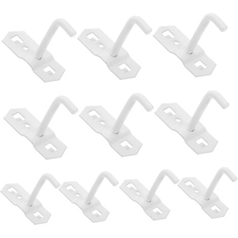 PRETYZOOM 10pièces Crochets Pour Étagères De Vente Détail Supports Étagères Robustes Crochets Pour Panneaux Perforés Présentoirs Pour Muraux Pour Organisation (1/5)