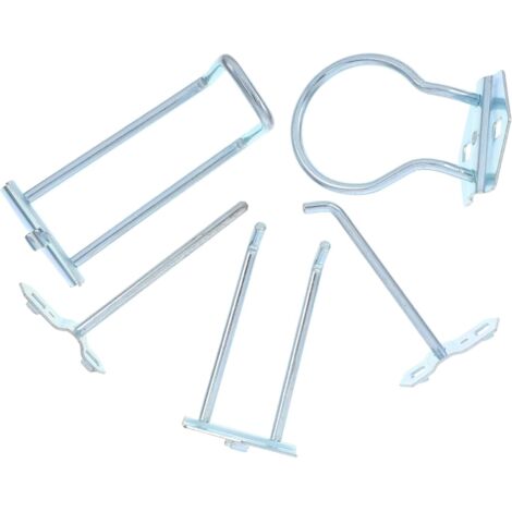 Alipis 5pièces Crochets Métalliques Pour Panneaux Perforés Supports à Outils Rangement Accessoires De Suspension Pour Garage Atelier Maison