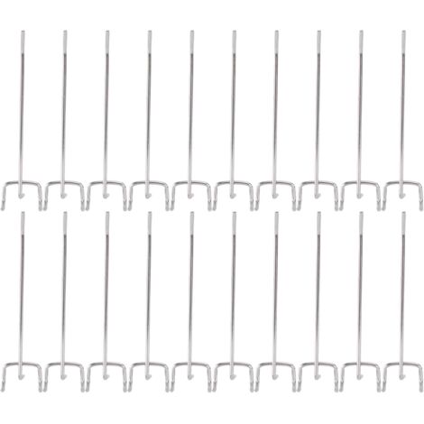 Cabilock 50 Pièces Crochets de Panneau Perforé Assortiment de Panneau Perforé Organisateur D'outil Crochets de pour Organiser Le Système de Stockage D'outils 15 Cm (1/5)
