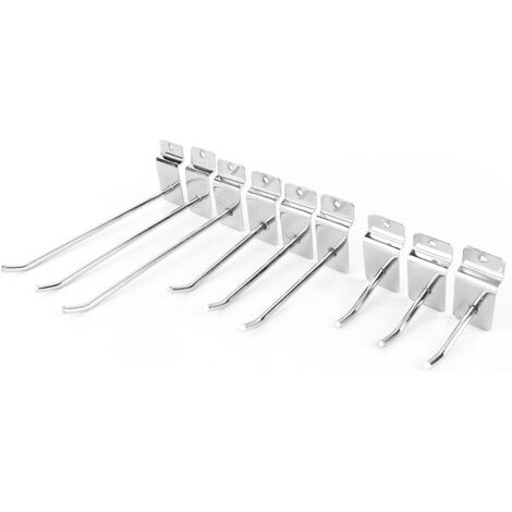 Akozon 25pcs Panneau Pouce Mur de Lamelle 15cm 6 Crochet Mur Produit Porteur Magasin Plateau (1/5)