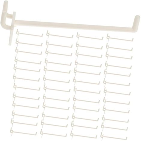 MAGICLULU 50pièces Crochets Pour Panneaux Perforés Lot Pour Garage Magasin Outils Facile à Installer Retirer (1/5)