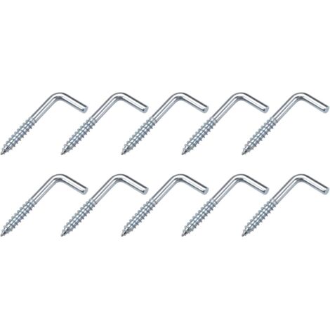 METALLIXITY L Forme crochues (32mm/1.26") 100Pcs, Plafond Crochet Métal À Angle Droit crochues - pour Suspendre Externe, Tasse crochues, Salle Bain Cuisine Paroi Meubles Connexion (1/5)