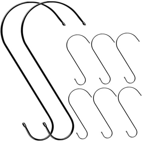 ULTECHNOVO 8pièces Crochets s pour Suspendre Mangeoires à Oiseaux Et Plantes Lot de Supports Robustes pour Pots De Fleurs Et Suspensions (1/5)