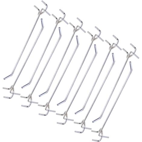 Cabilock 50 Pièces Crochets de Panneau Perforé Assortiment de Panneau Perforé Organisateur D'outil Crochets de pour Organiser Le Système de Stockage D'outils (1/5)