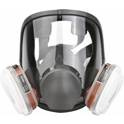 KZQ – Respirateur à vapeur organique couverture intégrale – Protection contre poussières et gaz – Ajustement personnalisé – Sac de rangement inclus