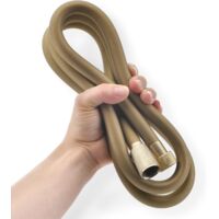 Flexible de douche nylon tressé anti-entortillement 1,5 m gris fusil grande capacité salle de bain
