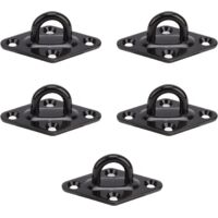 Tissting Lot de 5 Crochets en Acier Inoxydable 304 pour Plaque à œil, Crochets Muraux Robustes, Crochet en U pour Plaque à œil pour Lustres de Plafond, Ventilateurs de Plafond, Sacs de Sable(8mm)