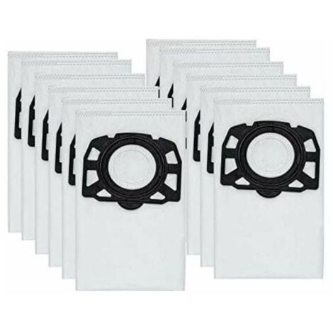 Sac pour aspirateur, 12 sacs pour aspirateur KFI 357 pour Kärcher KWD1, KWD2, KWD3, WD2 Plus, WD3, SE 4001, SE 4002, 2.863-006.0-AquaForge (1/4)
