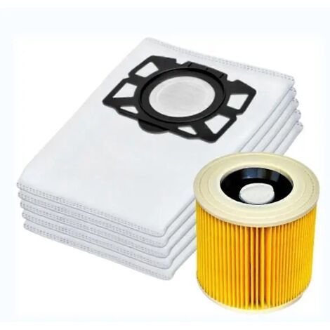 Sac filtrant pour aspirateur compatible avec KFI 357 KFI357 KA 40 Sac de rechange pour 2.863-314.0WD2 Plus (FMY)-AquaForge (1/4)