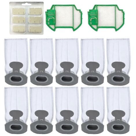 Pour aspirateur sans fil Kobold VK7 FP7 : 10 sacs à poussière, 2 préfiltres, 1 dosette/bâtonnet parfumé-AquaForge (1/5)
