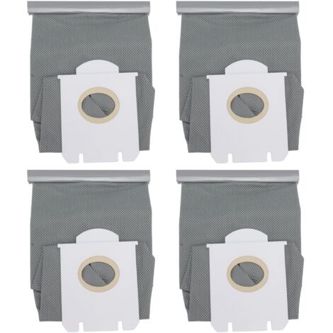 Lot de 4 sacs à poussière de rechange en tissu non tissé pour aspirateur Philips FC9071, FC8134, FC8613 et FC8614-AquaForge (1/5)