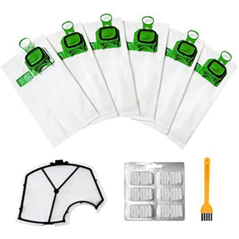 Kit de sacs pour aspirateur Kobold compatible avec les modèles Vorwerk Kobold VK140 et VK150-B-AquaForge (1/3)