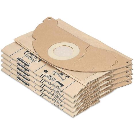 Lot de 10 sacs pour aspirateur compatibles avec Karcher Wd2, Mv2, compatibles avec Karcher 6.904-322.0-AquaForge (1/3)