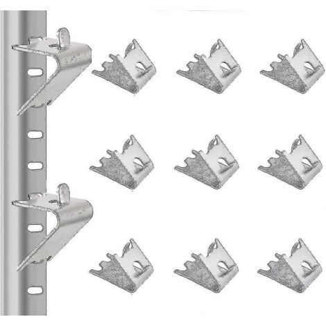 Ensemble de 12 clips de fixation en acier inoxydable pour étagères de congélateur, support de réfrigérateur, réfrigérateur commercial, supports de 3,8 cm (1,5 po) - AquaForge (1/5)