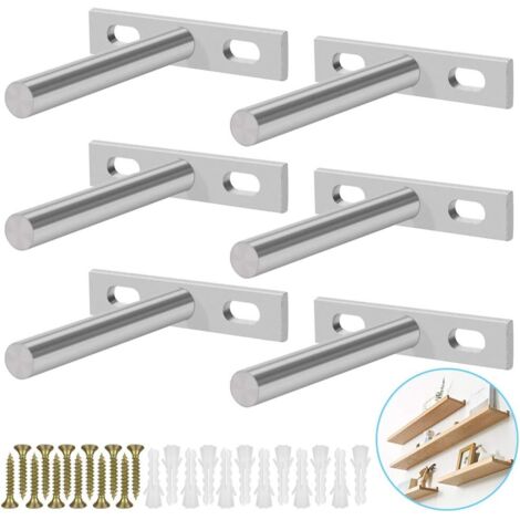 Support d'étagère flottante de 75 mm (3") avec fixation murale invisible, robuste. - AquaForge (1/5)