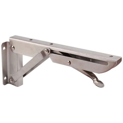 Support d'étagère pliable (2 pièces) 30 cm (12 pouces), en acier inoxydable de type K, durable et de grande capacité - AquaForge (1/4)