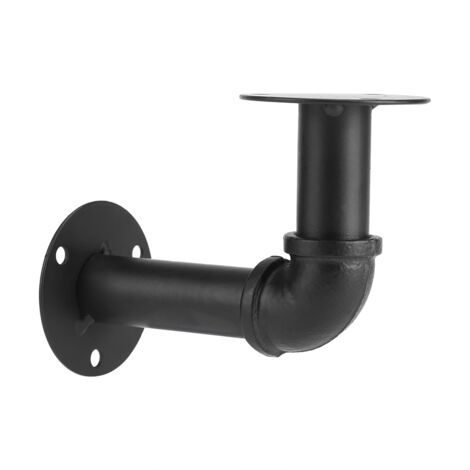 Support d'étagère industriel en fer noir pour la décoration intérieure, bricolage, fixation murale Removable-AquaForge (1/3)