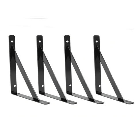 Supports muraux pour étagère, 150 x 95 mm, pour fixation sur étagère, suspension à 90° par vis - Étagère AquaForge (1/5)