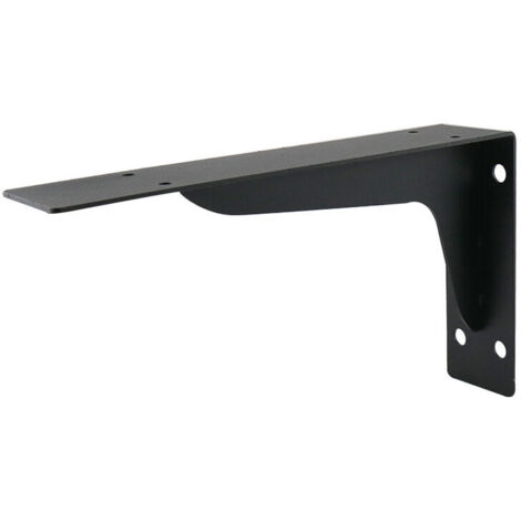 Supports triangulaires, 2 pièces, supports industriels renforcés pour étagères, étagères murales flottantes en métal, étagères autoportantes - AquaForge (1/3)