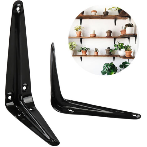 Supports d'étagère muraux en métal avec coins pré-percés. - AquaForge (1/5)