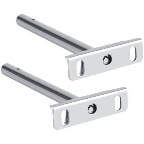 2 supports métalliques dissimulés pour étagère murale flottante de 12,7 cm - AquaForge (1/5)