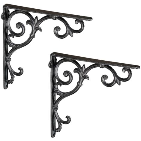 Lot de 2 supports d'étagère style vintage - AquaForge (1/5)