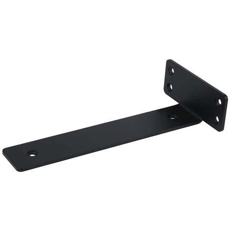 Supports d'étagère flottante de 15 cm (6 pouces), lot de 6. Robustes et épais, finition fer moderne. - AquaForge (1/5)