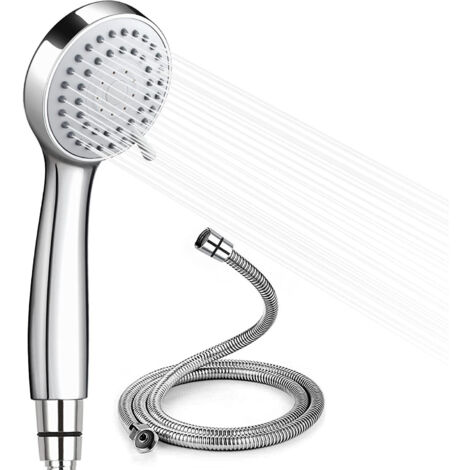 Douche à jet puissant et flexible chromé de 1,5 m - AquaForge (1/5)