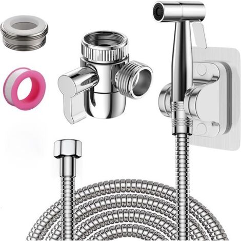 Ensemble baignoire et douche - douchette, mitigeur thermostatique, flexible de 150 cm, support mural pour un nettoyage hygiénique - AquaForge (1/5)