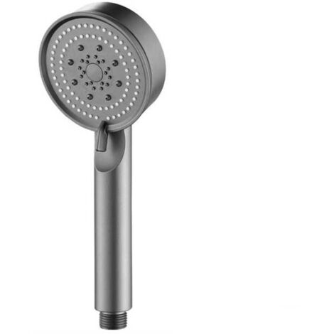Douchette à main à 5 jets, haute pression, en ABS gris, pour le bien-être, compatible avec les douches de luxe modernes. - AquaForge (1/5)